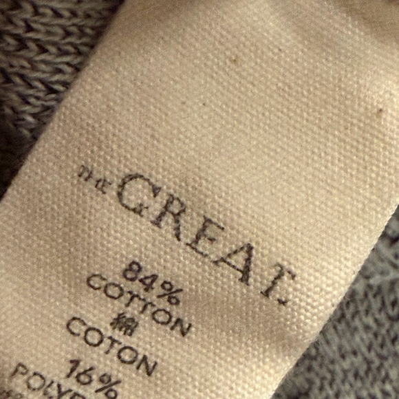 THE GREAT The Teammate Sweatshirt Varsity Gray Size 0 - Picture 10 of 11